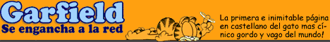 Garfield se engancha a la red.