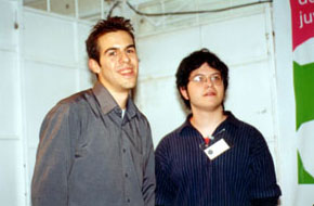 David y Juanma, antes de subir al estrado
